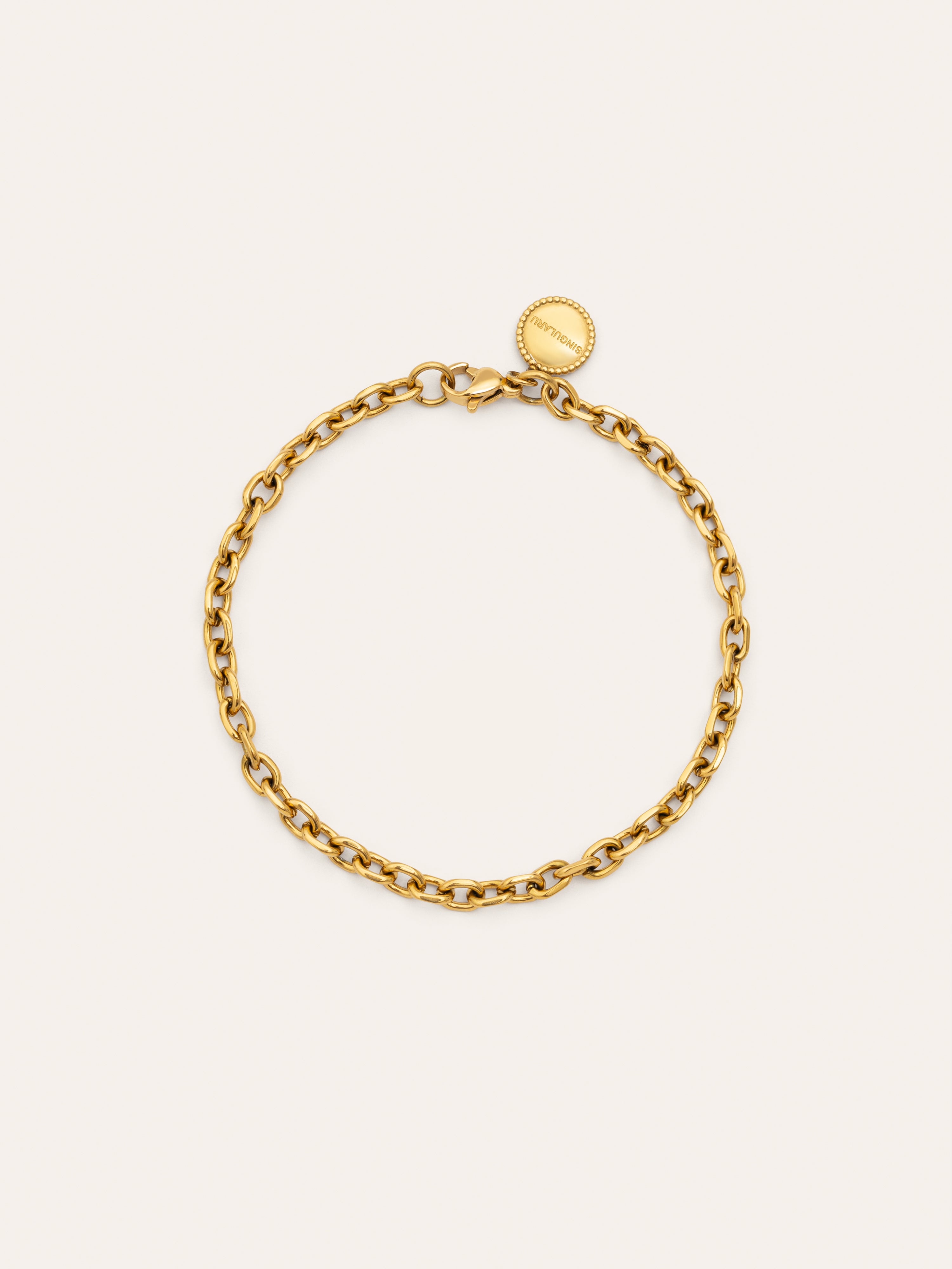 Pulsera Orla Rope Acero Baño Oro – SINGULARU