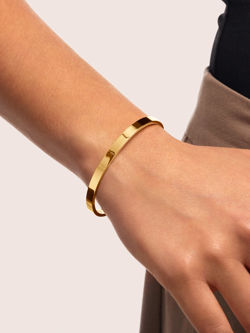 Plate Stainless Steel Gold Bracelet 