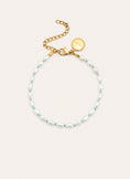 Pompeya Turquoise Stainless Steel Gold Bracelet