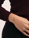 Rainbow Bubbles Armband, vergoldet