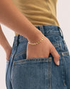 Bracelet Shells Acier Plaqué Or