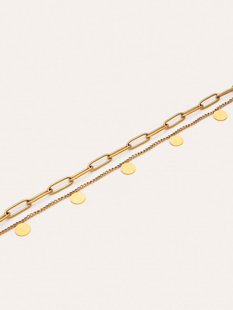 Pulsera Sienna Acero Baño Oro
