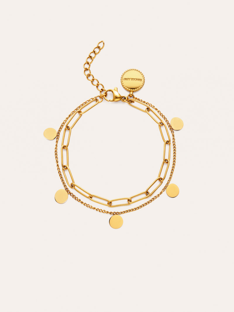 Pulsera Sienna Acero Baño Oro