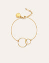 Sister Armband Staal Verguld met Goud