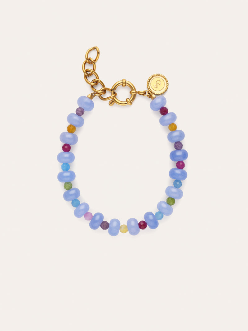 Armband Skycolor Stones Edelstahl vergoldet