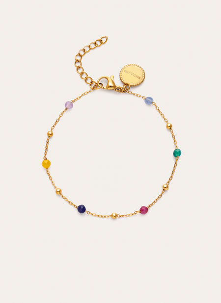 Pulsera Sophie Colors Acero Baño Oro