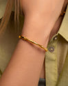 Sugarcane Stainless Steel Gold Bracelet 