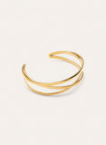 Armband Triple Diana Staal Verguld met Goud