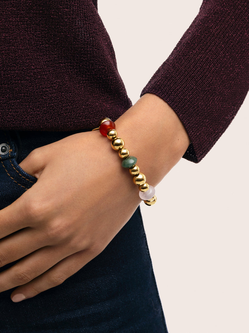 Pulsera Winter Bomb Acero Baño Oro