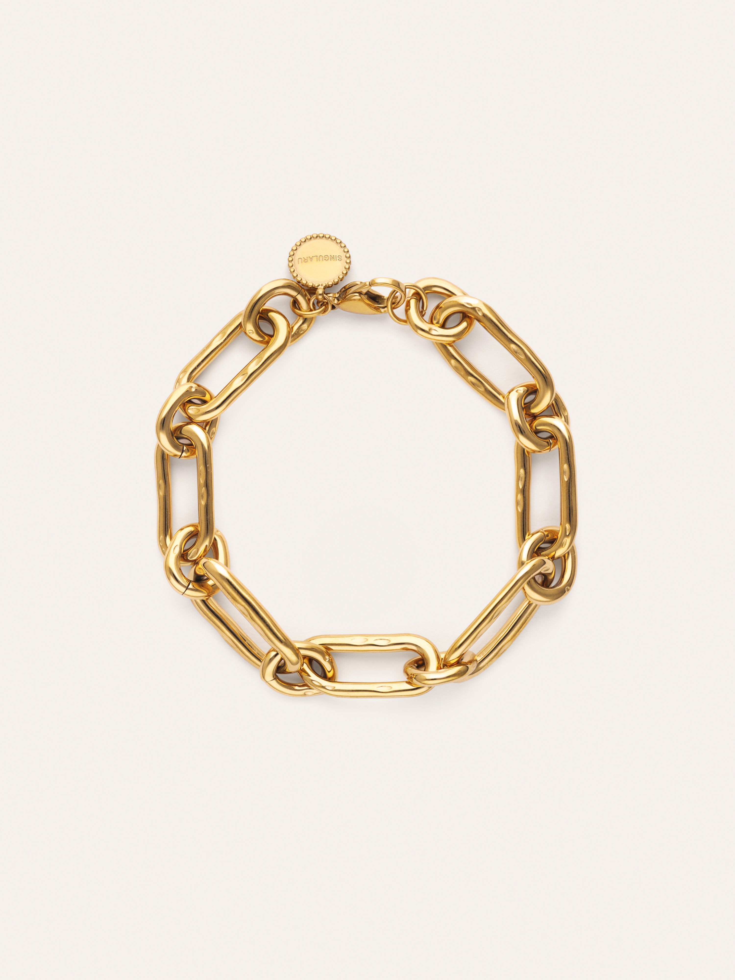 Armband Zambia Link Edelstahl mit 18kt Goldbeschichtung