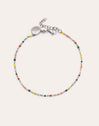 Dots Colors Enamel Stainless Steel Anklet