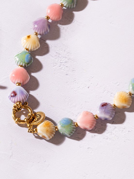 Collar Seaside Acero Baño Oro