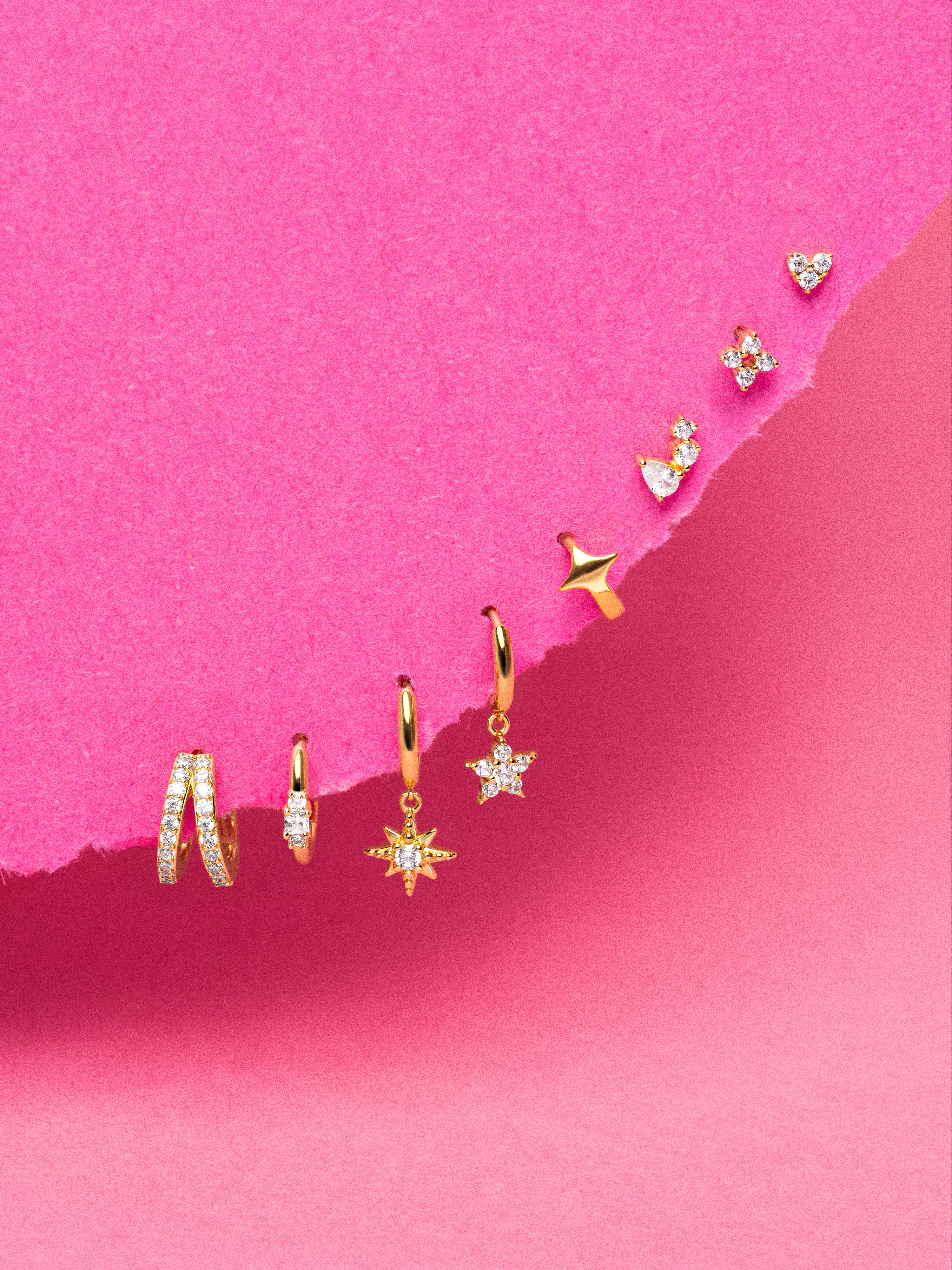 Celeste Gold Single Earring