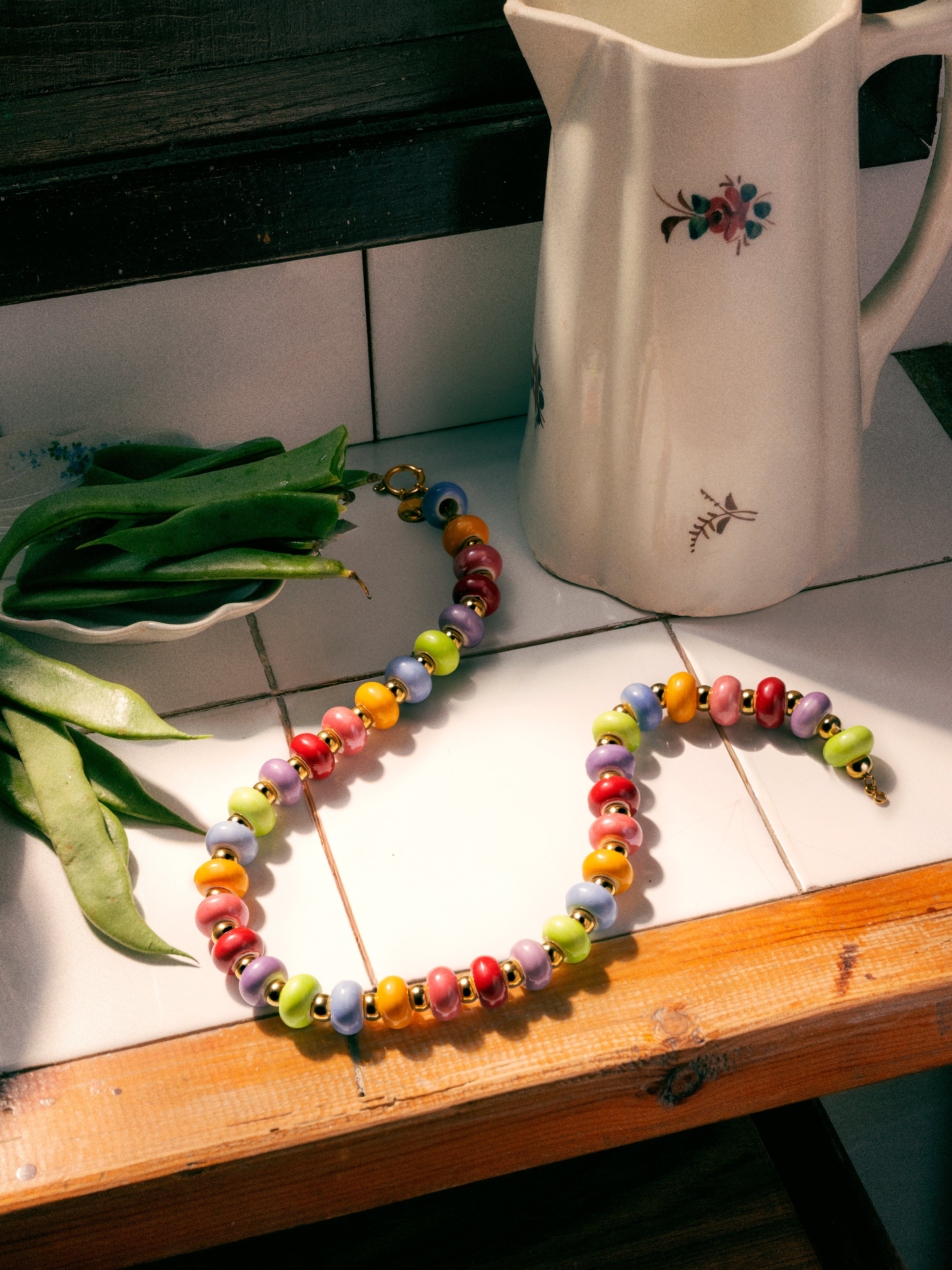 Maxi Frida Halskette Edelstahl vergoldet