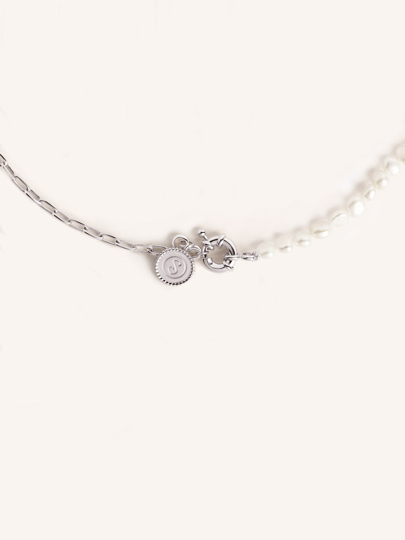 Chic Pearl Halskette Edelstahl