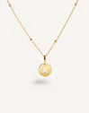 Collar Personalizado Mini Medallion Baño Oro