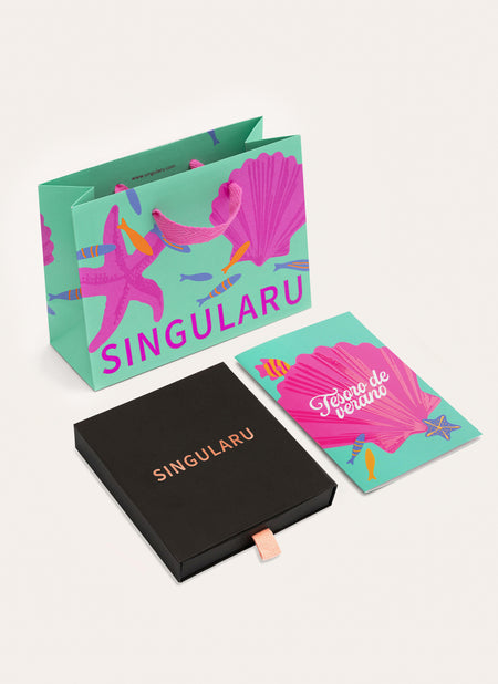 Kit d'emballage cadeau Grand Noir Trésor d'Été