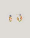 Pendientes Gota Stones Acero Baño Oro
