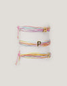 Pulsera Personalizada Color Rainbow Acero Baño Oro
