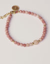 Amulet Rodocrosita Stainless Steel Gold Bracelet