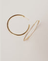 Scarlett L Gold Hoop Rings 