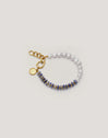 Pulsera Índigo Pearl Acero Baño Oro - vista 4