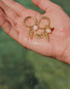 Pendientes Aro Carmen True Mar Acero Baño Oro