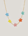 Halskette Starfish Chic Color Edelstahl mit Goldbeschichtung