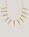 Collier Costa Acier Plaqué Or