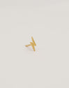 Lightning Bolt Gold Single Earring