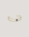 Choker Cianita Acero Baño Oro