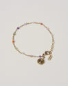 Crystal Colors Sunset Stainless Steel Gold Bracelet