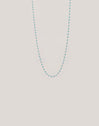 Dots Turquoise Enamel Halskette Silber