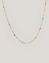 Collar Crystals Colors Acero Baño Oro