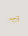 Anillo Spiral Spark Baño Oro - vista 4