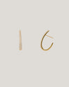 Pendientes Aro Aby Sparks Baño Oro - vista 5