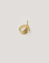 Dove-Ring Edelstahl mit 18kt Goldbeschichtung
