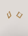 Mila Dots Stainless Steel Gold Earrings 