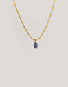 Alma Kyanite Steel Gold-Plated Necklace - vista 7