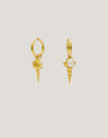 Pendientes Aro Carmen True Mar Acero Baño Oro