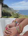 3er-Set Neon Rainbow Fruits Armbänder, Edelstahl