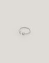 Gepersonaliseerde ring Letter Spark Staal