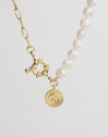 Chic Pearl Stainless Steel Gold Necklace