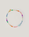 Collier Gummy Stones Acier Plaqué Or