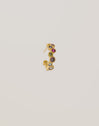 Boucle D’oreille à L’unité Créole XS Bubbles Plaqué Or