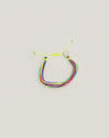 3er-Set Neon Rainbow Fruits Armbänder, Edelstahl