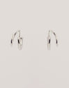 Spiral Drop Silver Earrings