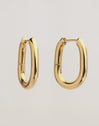 Bolero Stainless Steel Hoop Gold Earrings