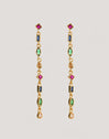Pendientes Cascade Colors Baño Oro
