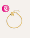 Pulsera Lisse S Acero Baño Oro